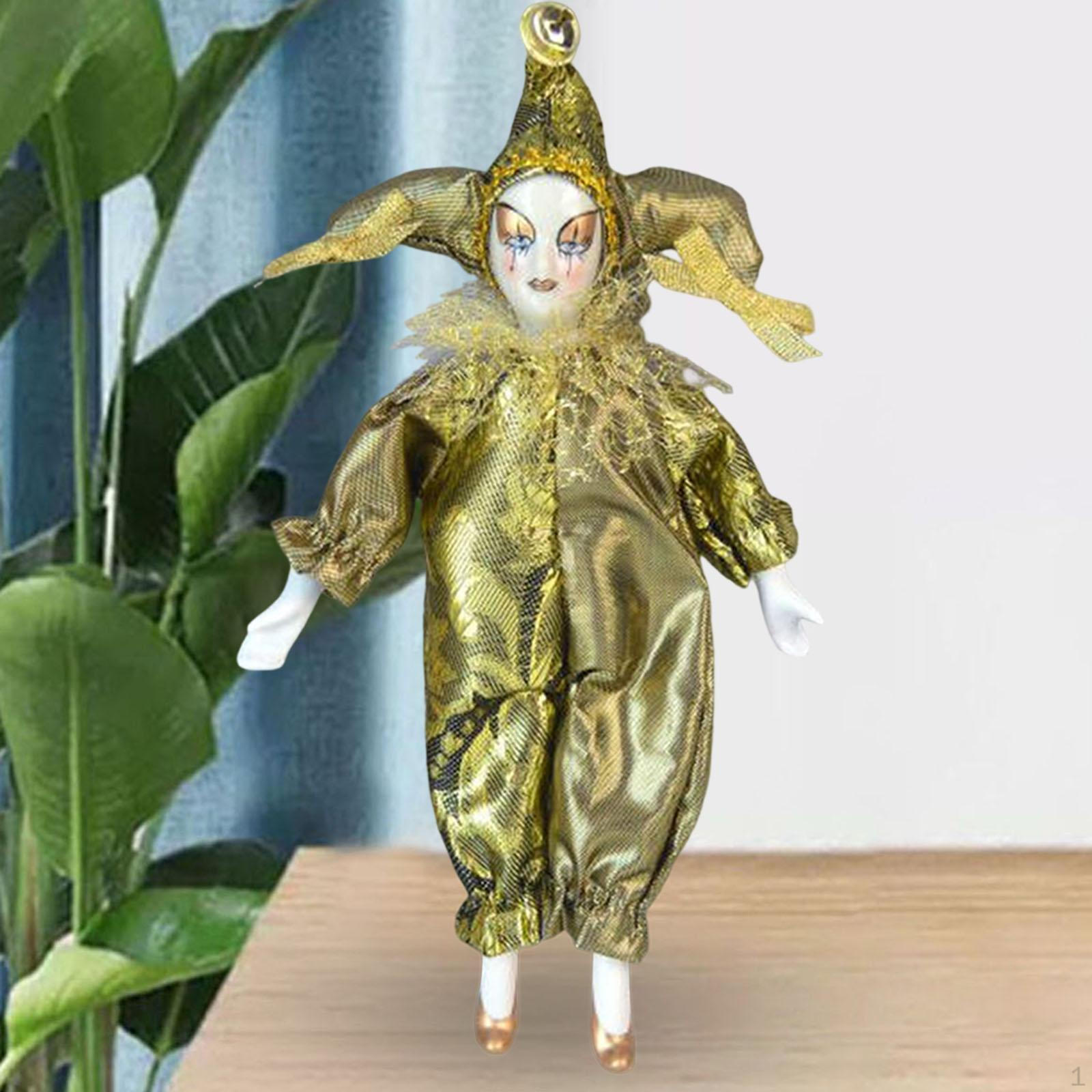 22cm Clown Doll Angle Model,Action Figure Artware,Halloween Collection Toys,Porcelain Triangel жовтий
22cm Clown Doll Angle Model,Action Figure Artware,Halloween Collection Toys,Porcelain Triangel жовтий