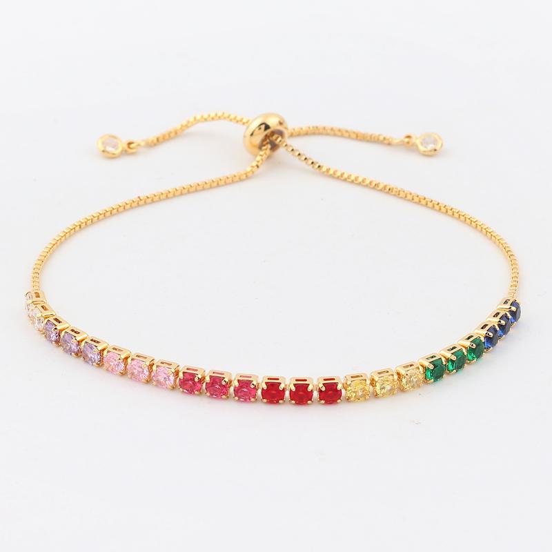 Sparkling AAA Cubic Zirconia Adjustable Slider Choker Rainbow CZ Necklace for Women Jewelry multi layer sexy short necklace MULTI&33cm add 7cm
Sparkling AAA Cubic Zirconia Adjustable Slider Choker Rainbow CZ Necklace for Women Jewelry multi layer sexy short necklace MULTI&33cm add 7cm