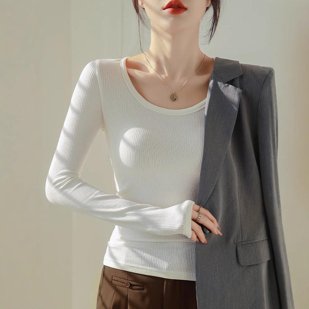 Women s Modal Low-Neck Backless Slim Fit Long-Sleeve Plus Velvet Tee for Autumn and Winter L (for 120-140jin)
Women s Modal Low-Neck Backless Slim Fit Long-Sleeve Plus Velvet Tee for Autumn and Winter L (for 120-140jin)