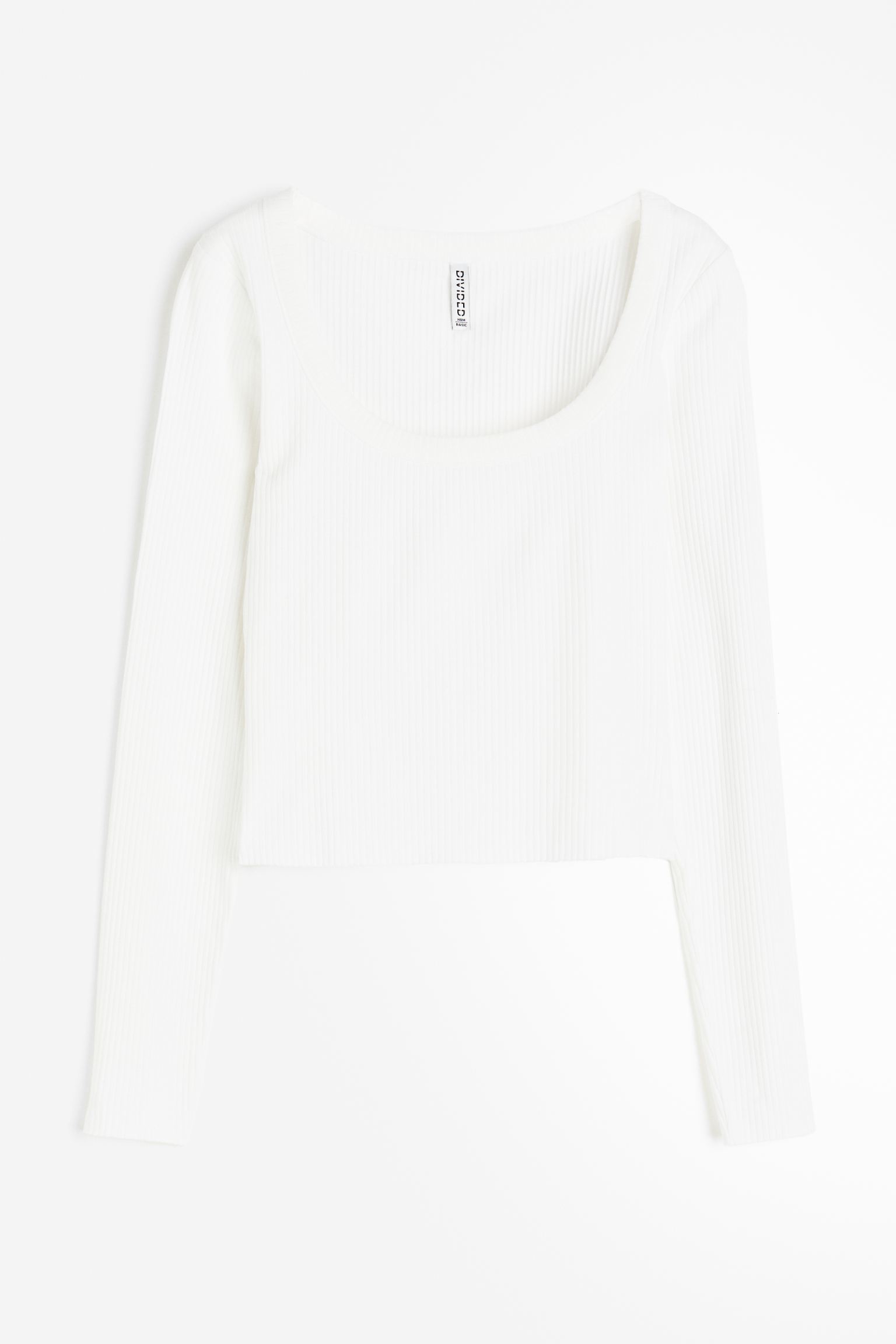 Топ в рубчик с квадратным вырезом
Топ в рубчик с квадратным вырезом