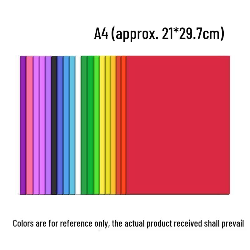 Кольоровий картон формату А4, 230 г/м², Extra Thick, 30 кольорів для DIY листівок та студентських художніх проектів.
Кольоровий картон формату А4, 230 г/м², Extra Thick, 30 кольорів для DIY листівок та студентських художніх проектів.