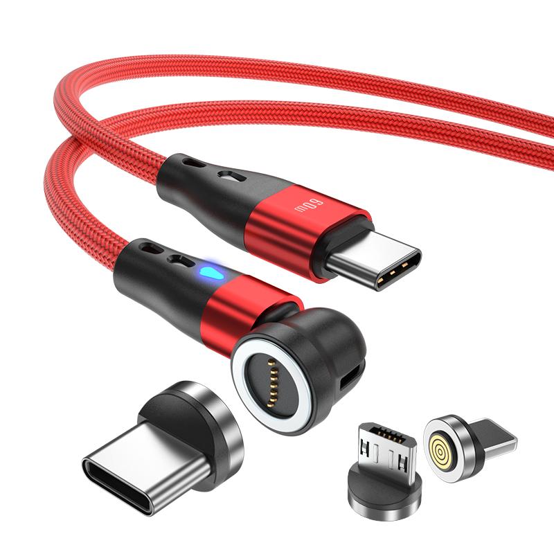 ENKAY HAT PRINCE 2m PD 60W Magnetic Phone Charging Cable 3-in-1 Type-C to 8-Pin/Type-C/Micro USB Data Sync Cord with LED Light Black
ENKAY HAT PRINCE 2m PD 60W Magnetic Phone Charging Cable 3-in-1 Type-C to 8-Pin/Type-C/Micro USB Data Sync Cord with LED Light Black