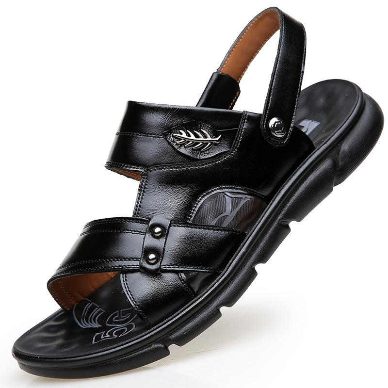 Sandals men s outer wear summer 2025 leather casual beach shoes men s outer wear first layer cowhide dual-purpose slippers 38
Sandals men s outer wear summer 2025 leather casual beach shoes men s outer wear first layer cowhide dual-purpose slippers 38