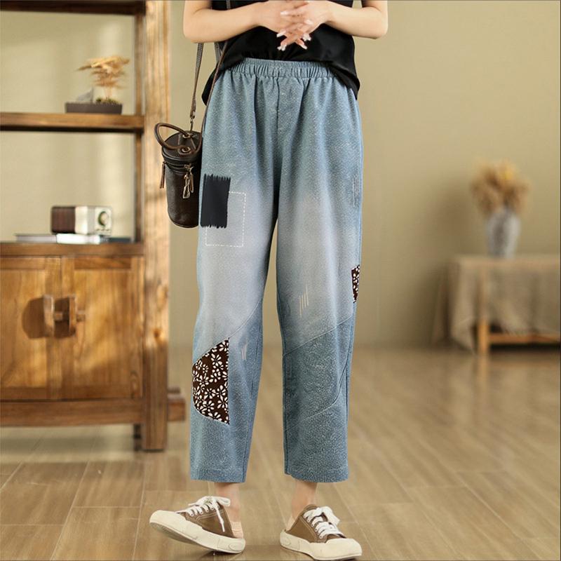ZANZEA Women Casual Elasric Waist Loose Print Vintage Cropped Pants 5XL світло-синій колір
ZANZEA Women Casual Elasric Waist Loose Print Vintage Cropped Pants 5XL світло-синій колір