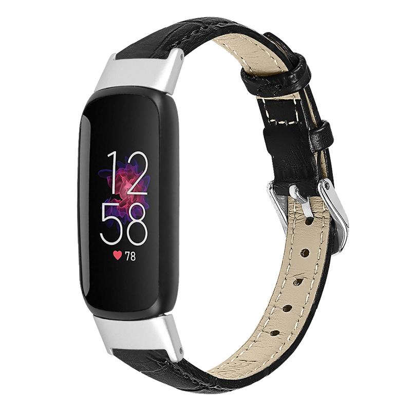 Crocodile Texture Genuine Leather Replacement Watch Band Adjustable Wrist Strap for Fitbit Luxe Black
Crocodile Texture Genuine Leather Replacement Watch Band Adjustable Wrist Strap for Fitbit Luxe Black