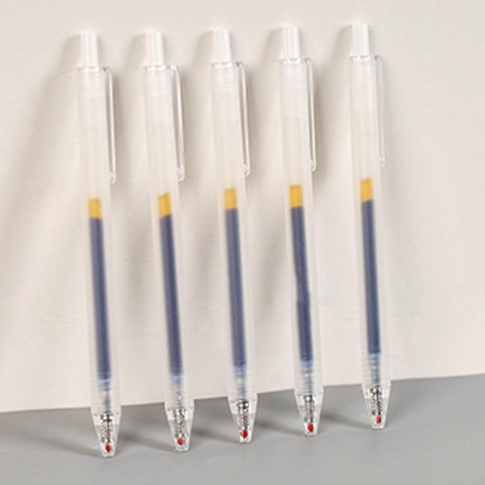 5Pcs Gel Pen 0.5mm Black/Red/Blue Office Press The Neutral Pen Student Business Signature Gel Pen Transparent Ins Style
5Pcs Gel Pen 0.5mm Black/Red/Blue Office Press The Neutral Pen Student Business Signature Gel Pen Transparent Ins Style