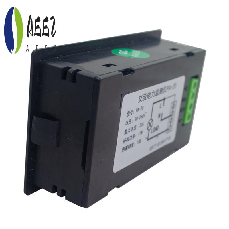 AEE2-4400W Voltmeter Ammeter AC 20A Power Electricity Meter HD Digital Display Voltage Current Meters чорний
AEE2-4400W Voltmeter Ammeter AC 20A Power Electricity Meter HD Digital Display Voltage Current Meters чорний