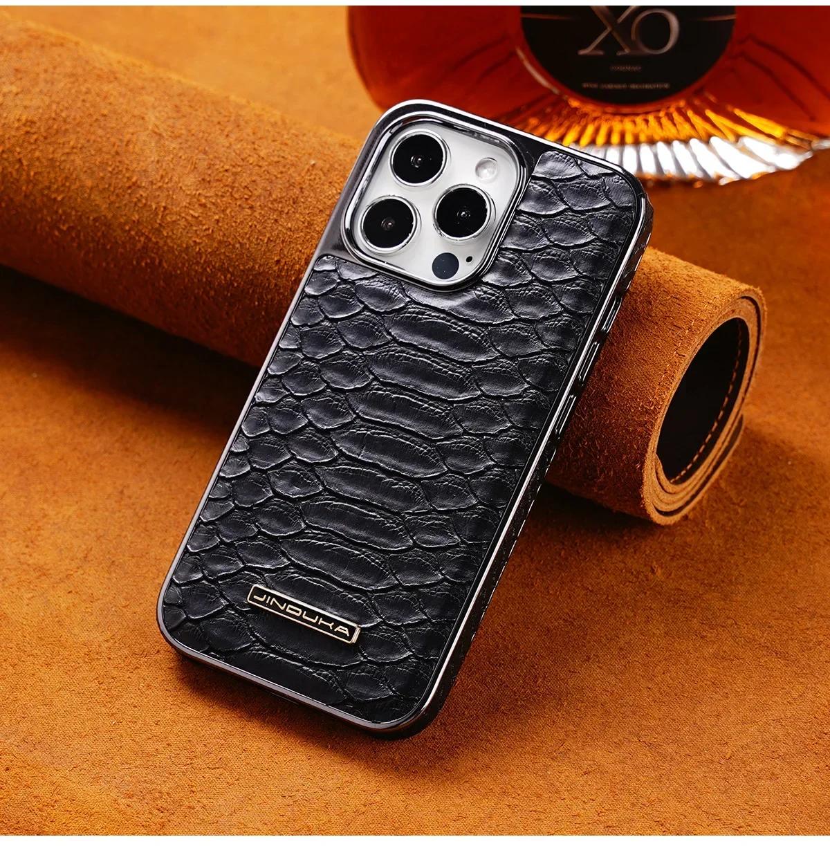 Luxury Serpentine Texture PU Leather Electroplating Phone Case for IPhone 15 14 13 12 16 Pro Max Protective Back Cover iPhone 16 Pro чорний
Luxury Serpentine Texture PU Leather Electroplating Phone Case for IPhone 15 14 13 12 16 Pro Max Protective Back Cover iPhone 16 Pro чорний
