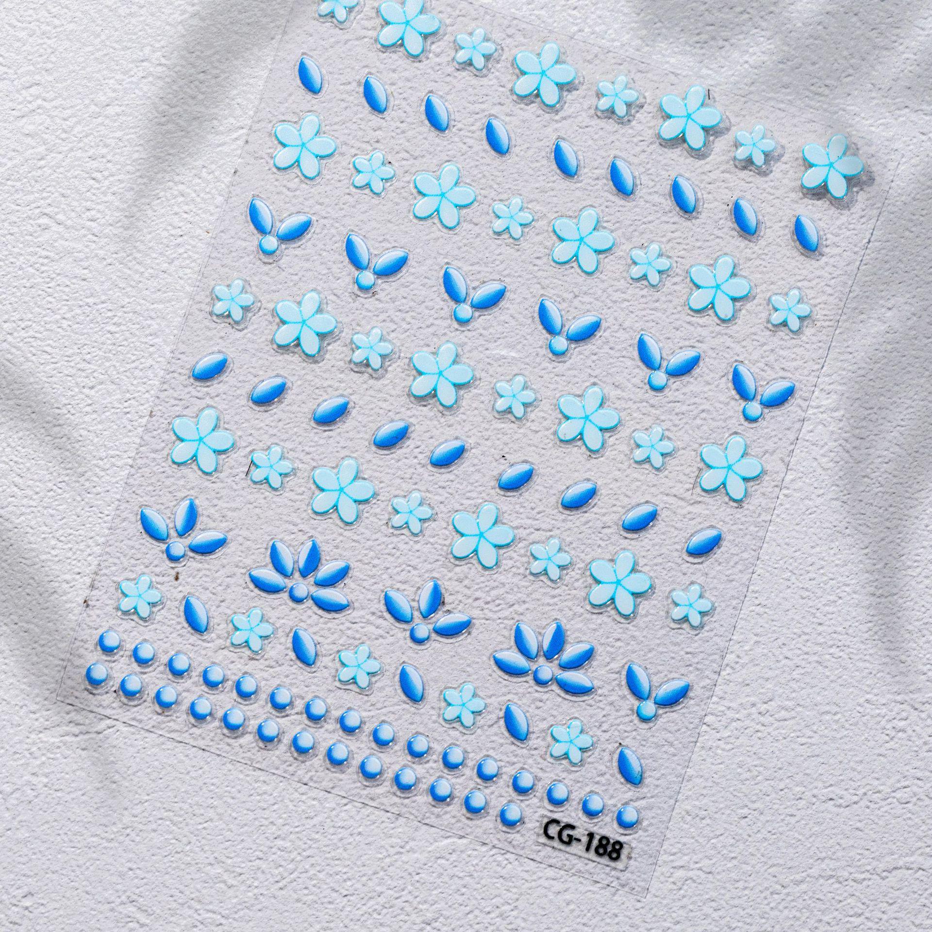 Cyansea Blue Flower Jelly Nail Art Stickers CG-188
Cyansea Blue Flower Jelly Nail Art Stickers CG-188
