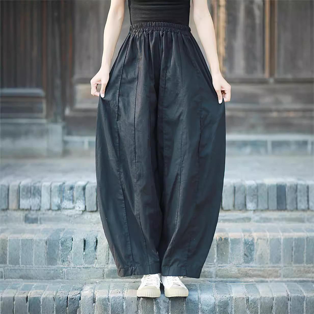 Johnature Свободные повседневные брюки-шаровары с эластичной резинкой на талии, женские осенние свободные повседневные брюки в стиле ретро однотонного цвета One Size чёрный
Johnature Свободные повседневные брюки-шаровары с эластичной резинкой на талии, женские осенние свободные повседневные брюки в стиле ретро однотонного цвета One Size чёрный