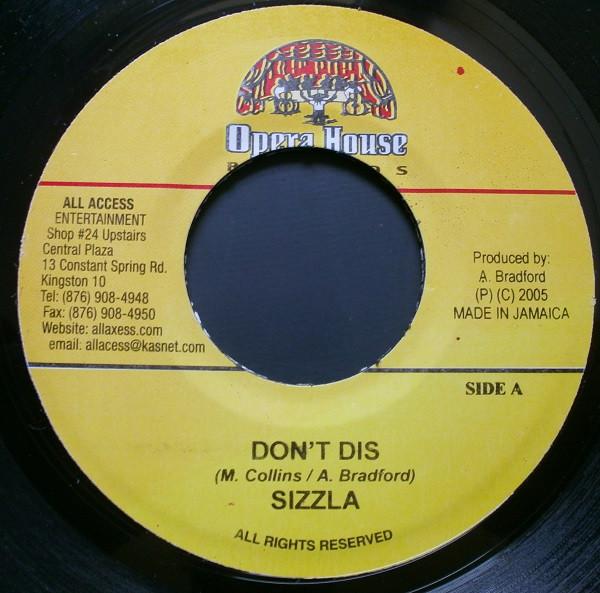 7inch Record SIZZLA / MAVADO - Don t Dis / We Don t Play NONE Opera House 2005 Jamaica Reggae, Ska & Dub Used
7inch Record SIZZLA / MAVADO - Don t Dis / We Don t Play NONE Opera House 2005 Jamaica Reggae, Ska & Dub Used