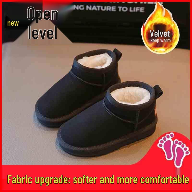 2025 Children s Soft Sole Cotton Snow Boots for Boys and Girls, Velvet Lined, Trendy Four Seasons Short Boots Size 21, approx. 14.5 cm
2025 Children s Soft Sole Cotton Snow Boots for Boys and Girls, Velvet Lined, Trendy Four Seasons Short Boots Size 21, approx. 14.5 cm