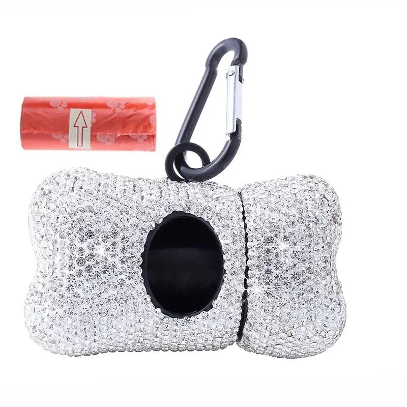 Rhinestone Pet Traction Rope Dog Garbage Bag Dispenser Bone Shaped Portable Pet Cleaning Supplies Retractable Dog Walking Rope
Rhinestone Pet Traction Rope Dog Garbage Bag Dispenser Bone Shaped Portable Pet Cleaning Supplies Retractable Dog Walking Rope