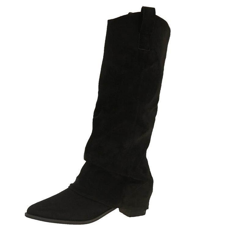 Niche pleated trouser boots women s 2025 autumn and winter new large size tall knight boots pointed thick heel but knee boots 35 чёрный
Niche pleated trouser boots women s 2025 autumn and winter new large size tall knight boots pointed thick heel but knee boots 35 чёрный