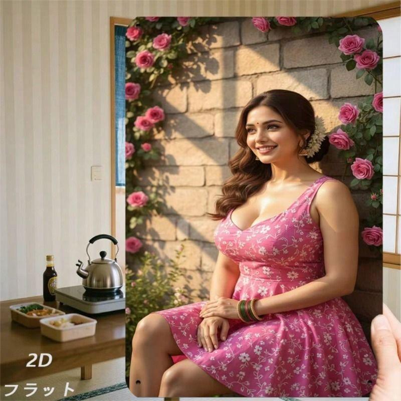 Retro Woman Floral Dress Pink Metal Poster, Vintage Farmhouse Wall Decor Gift
Retro Woman Floral Dress Pink Metal Poster, Vintage Farmhouse Wall Decor Gift