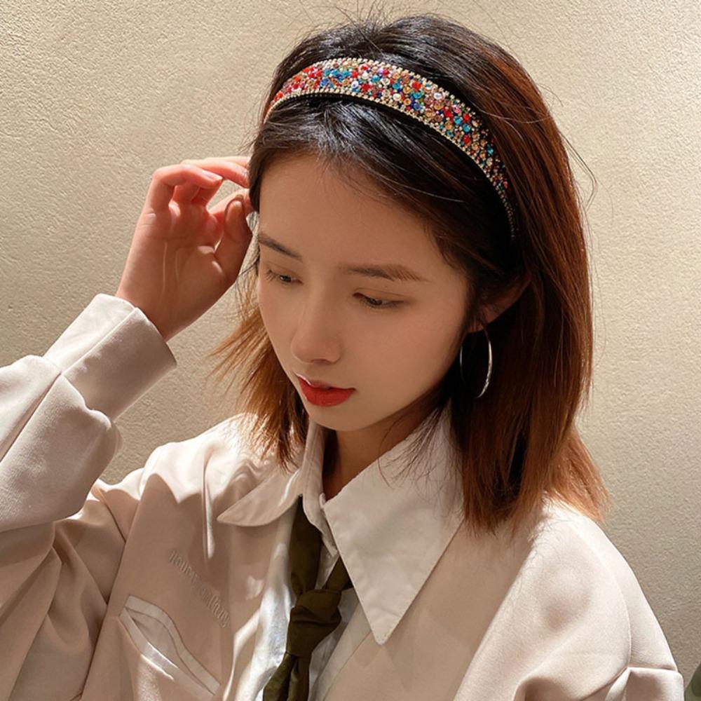 For Women For Bridal Diamond Hair Hoop Hair Accessories Korean Style Headband Women Hairband white
For Women For Bridal Diamond Hair Hoop Hair Accessories Korean Style Headband Women Hairband white