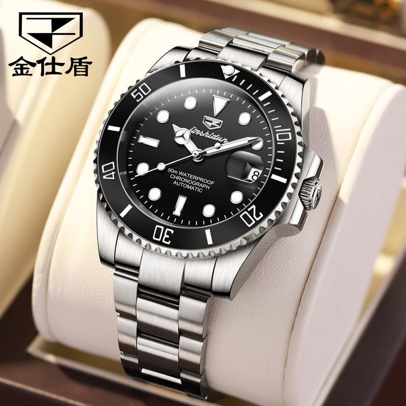 JINSHIDUN Новые мужские часы для бизнеса и отдыха, автоматические механические часы Green Water Ghost, модные брендовые светящиеся часы высокого класса
JINSHIDUN Новые мужские часы для бизнеса и отдыха, автоматические механические часы Green Water Ghost, модные брендовые светящиеся часы высокого класса
