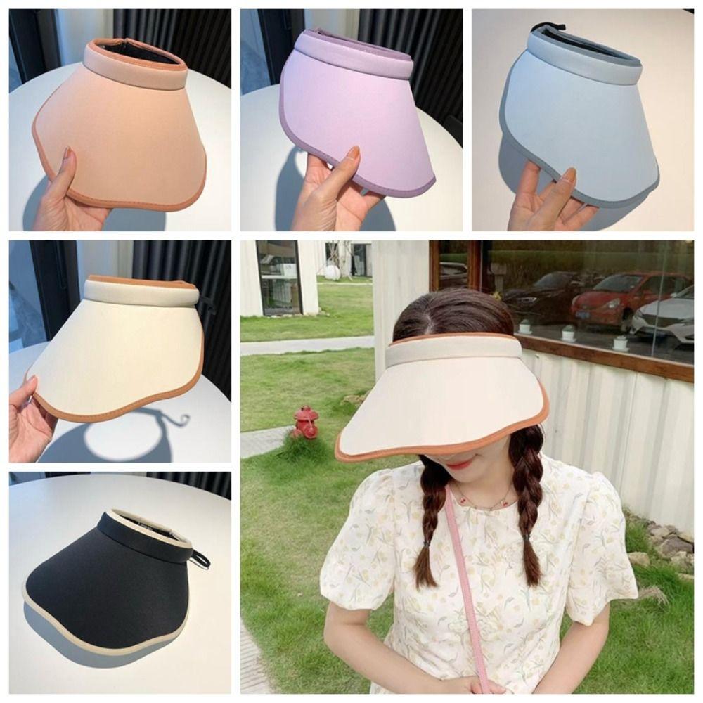 UV Protection Sunscreen Empty Top Cap Large Brim Women Visor Cap Fashion Summer Sun Hat Holiday
UV Protection Sunscreen Empty Top Cap Large Brim Women Visor Cap Fashion Summer Sun Hat Holiday