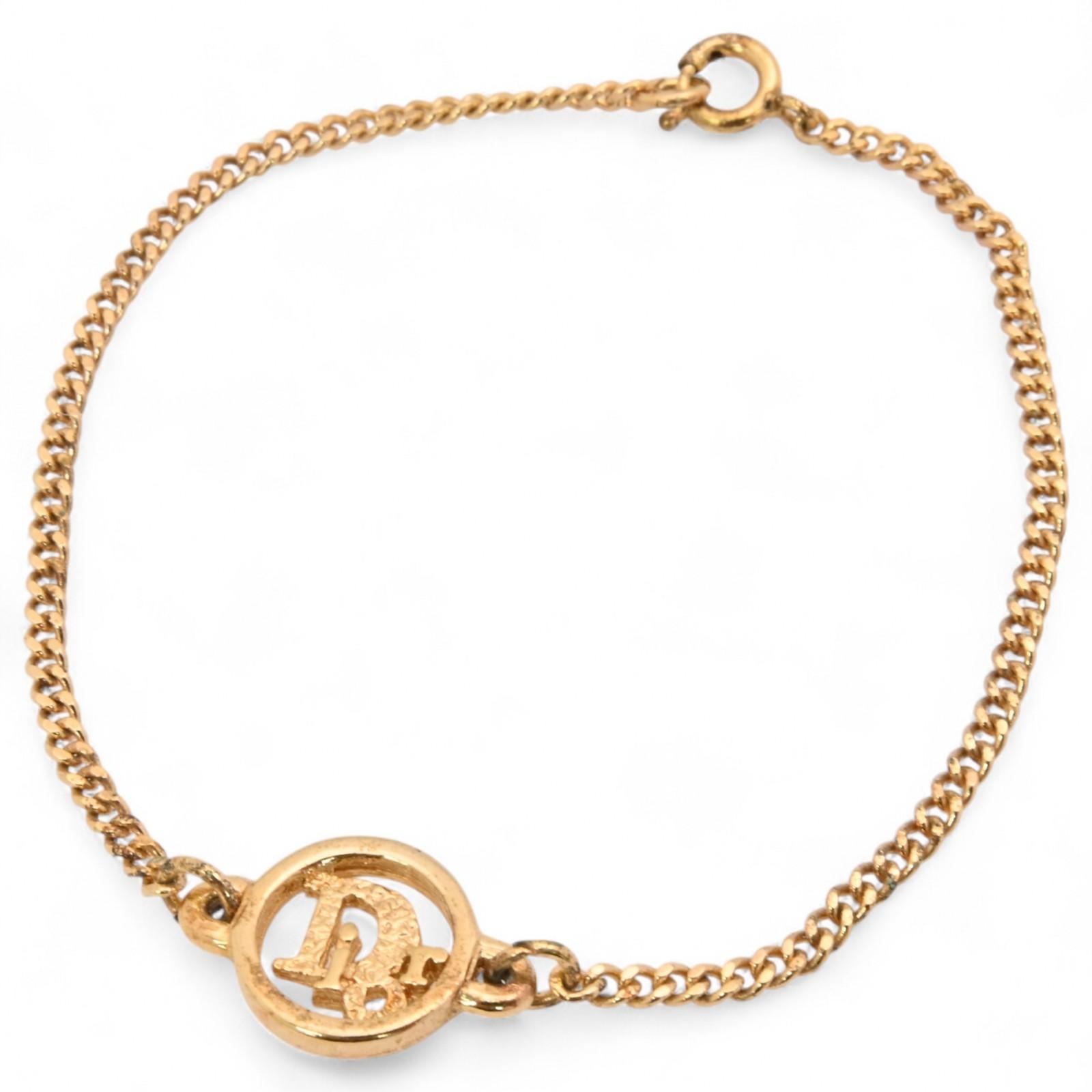 Auth Christian Dior Bracelet Round Logo Gold di9905yu
Auth Christian Dior Bracelet Round Logo Gold di9905yu