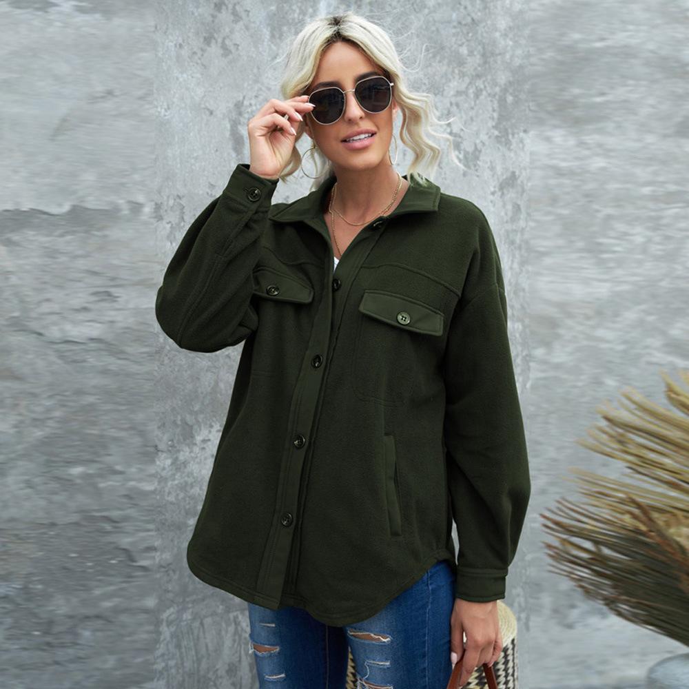 2025 winter new solid color thickened shirt jacket women s foreign trade loose casual cardigan jacket women S
2025 winter new solid color thickened shirt jacket women s foreign trade loose casual cardigan jacket women S