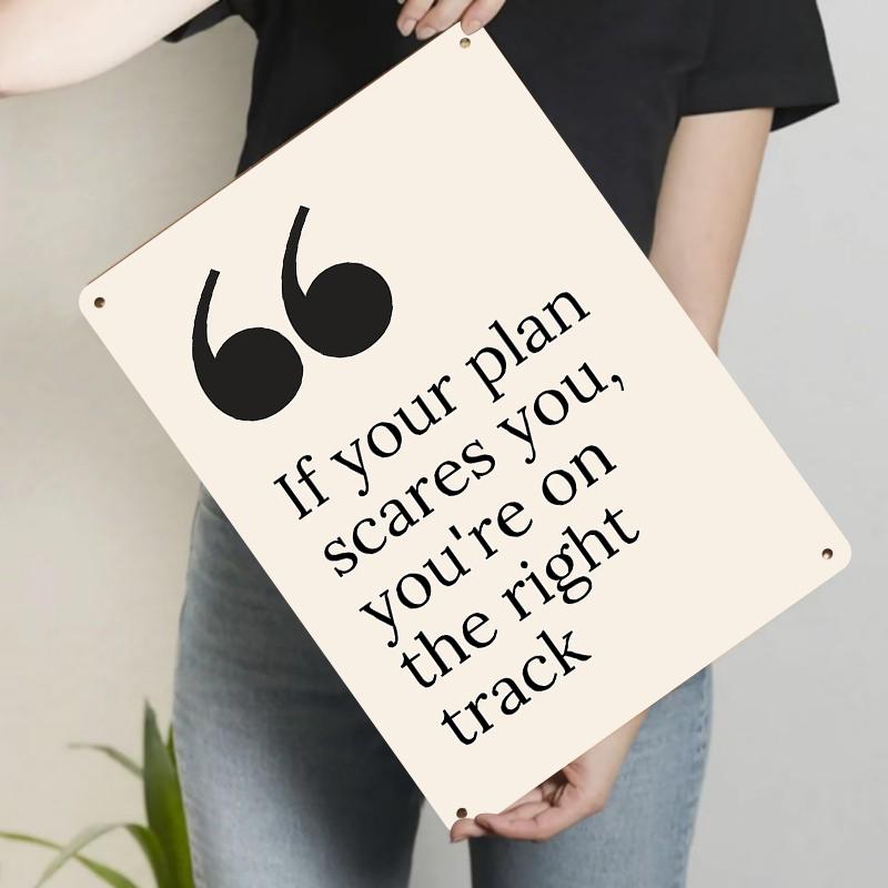 Inspirational Quote Metal Wall Art Creative English Proverb Decor Minimalist Home Office Hanging Sign 20x30cm(7.8x11.8inch)
Inspirational Quote Metal Wall Art Creative English Proverb Decor Minimalist Home Office Hanging Sign 20x30cm(7.8x11.8inch)
