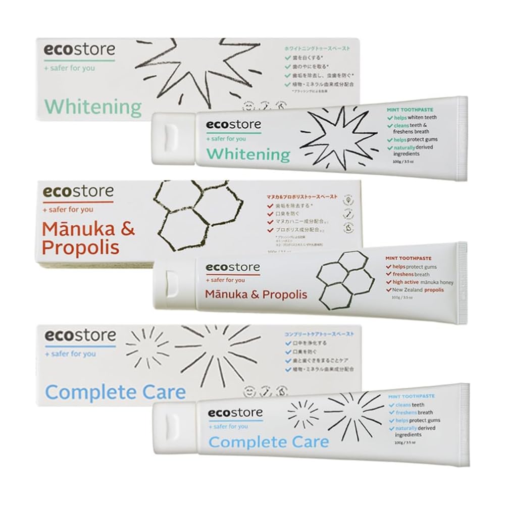 Ecostore Whitening Toothpaste Manuka & Propolis 100g Complete Care Kit Natural Fluoride-Free Xylitol Peppermint
Ecostore Whitening Toothpaste Manuka & Propolis 100g Complete Care Kit Natural Fluoride-Free Xylitol Peppermint