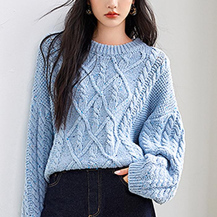 Свитер с круглым вырезом для женщин, утолщенный, теплый, зимний, новый стиль, Meila Blue Atmosphere, свободный трикотажный топ XL синий
Свитер с круглым вырезом для женщин, утолщенный, теплый, зимний, новый стиль, Meila Blue Atmosphere, свободный трикотажный топ XL синий