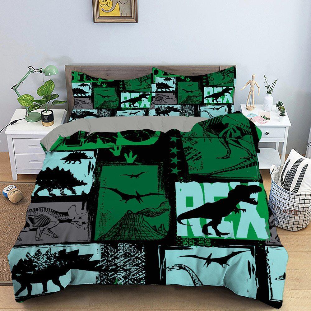 3D Digital Printing Bedding Camouflage Dinosaur Cartoon Quilt Cover Three-Piece Set 70 * 133
3D Digital Printing Bedding Camouflage Dinosaur Cartoon Quilt Cover Three-Piece Set 70 * 133
