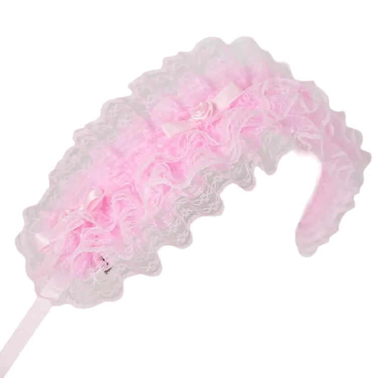 Girl Hairband Gothic Lace Trim Headbands Ribbon Maid Hair Ornaments Photo Props рожевий
Girl Hairband Gothic Lace Trim Headbands Ribbon Maid Hair Ornaments Photo Props рожевий