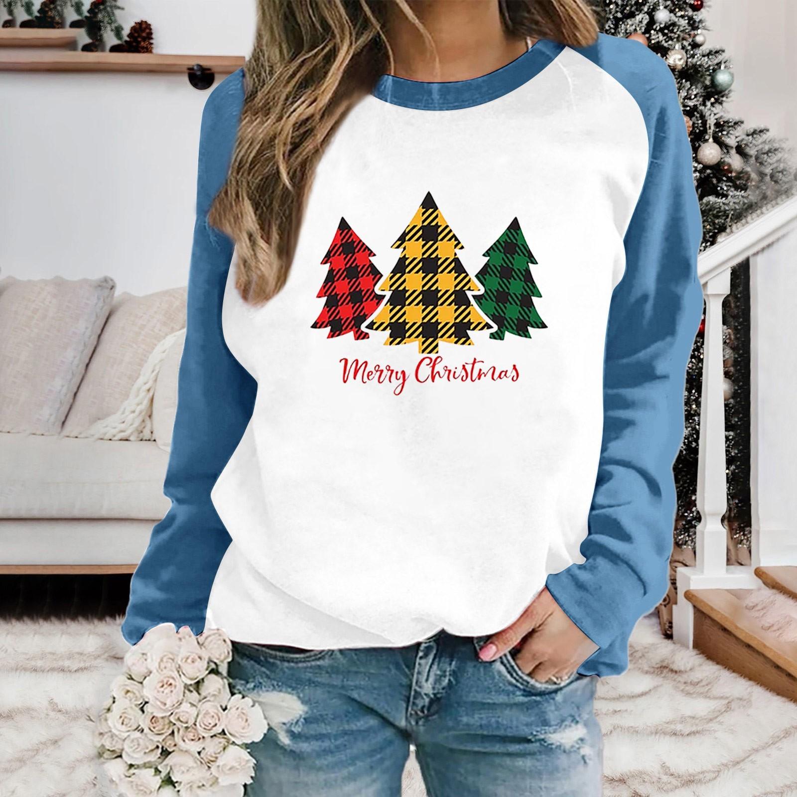 Women Autumn Winter Tops Women s Long Sleeve Sweatshirt Christmas Prints Casual Crewneck Loose Fit Pollover Fleece Tops
Women Autumn Winter Tops Women s Long Sleeve Sweatshirt Christmas Prints Casual Crewneck Loose Fit Pollover Fleece Tops