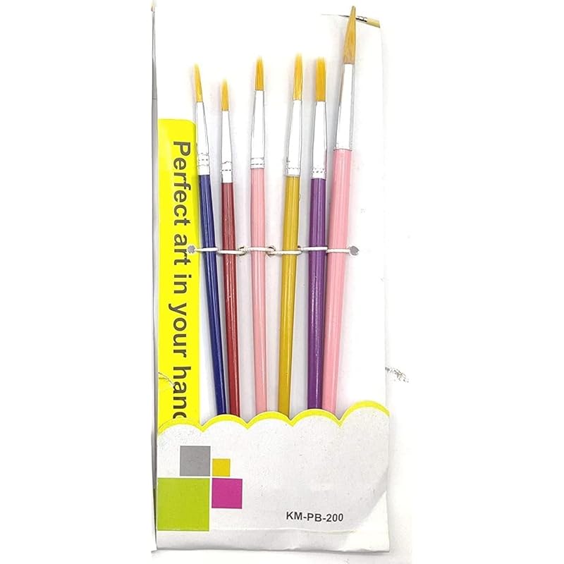Eclet 6 Pcs Different Size Paint Brush Set (Round) D Large
Eclet 6 Pcs Different Size Paint Brush Set (Round) D Large