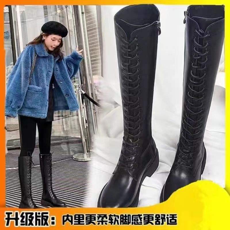 Autumn and winter thick heel boots women s winter 2025 new lace-up Martin boots long boots velvet thick-soled high leather boots 39
Autumn and winter thick heel boots women s winter 2025 new lace-up Martin boots long boots velvet thick-soled high leather boots 39