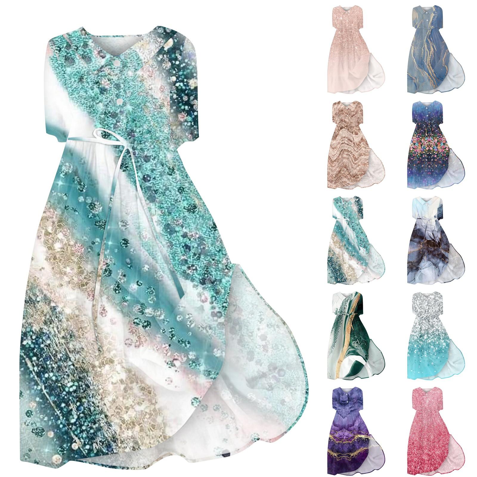 Женская мода повседневное платье с воротником с лацканами и короткими рукавами с принтом и ремнями 
Женская мода повседневное платье с воротником с лацканами и короткими рукавами с принтом и ремнями