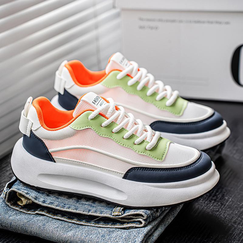 Men s shoes new summer breathable versatile casual shoes lightweight soft sole thick sole heightening board shoes wear-resistant sports white shoes 39
Men s shoes new summer breathable versatile casual shoes lightweight soft sole thick sole heightening board shoes wear-resistant sports white shoes 39