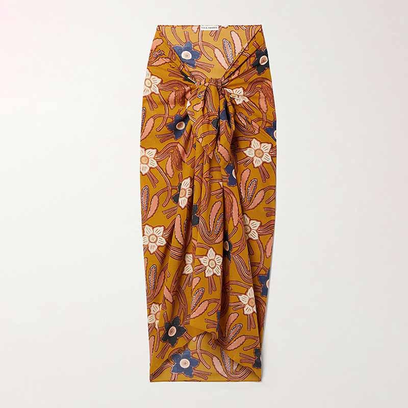 Юбка миди в европейском и американском стиле для отпуска, платье для пляжа с цветочным принтом для женщин 22037349 One Size золотой
Юбка миди в европейском и американском стиле для отпуска, платье для пляжа с цветочным принтом для женщин 22037349 One Size золотой