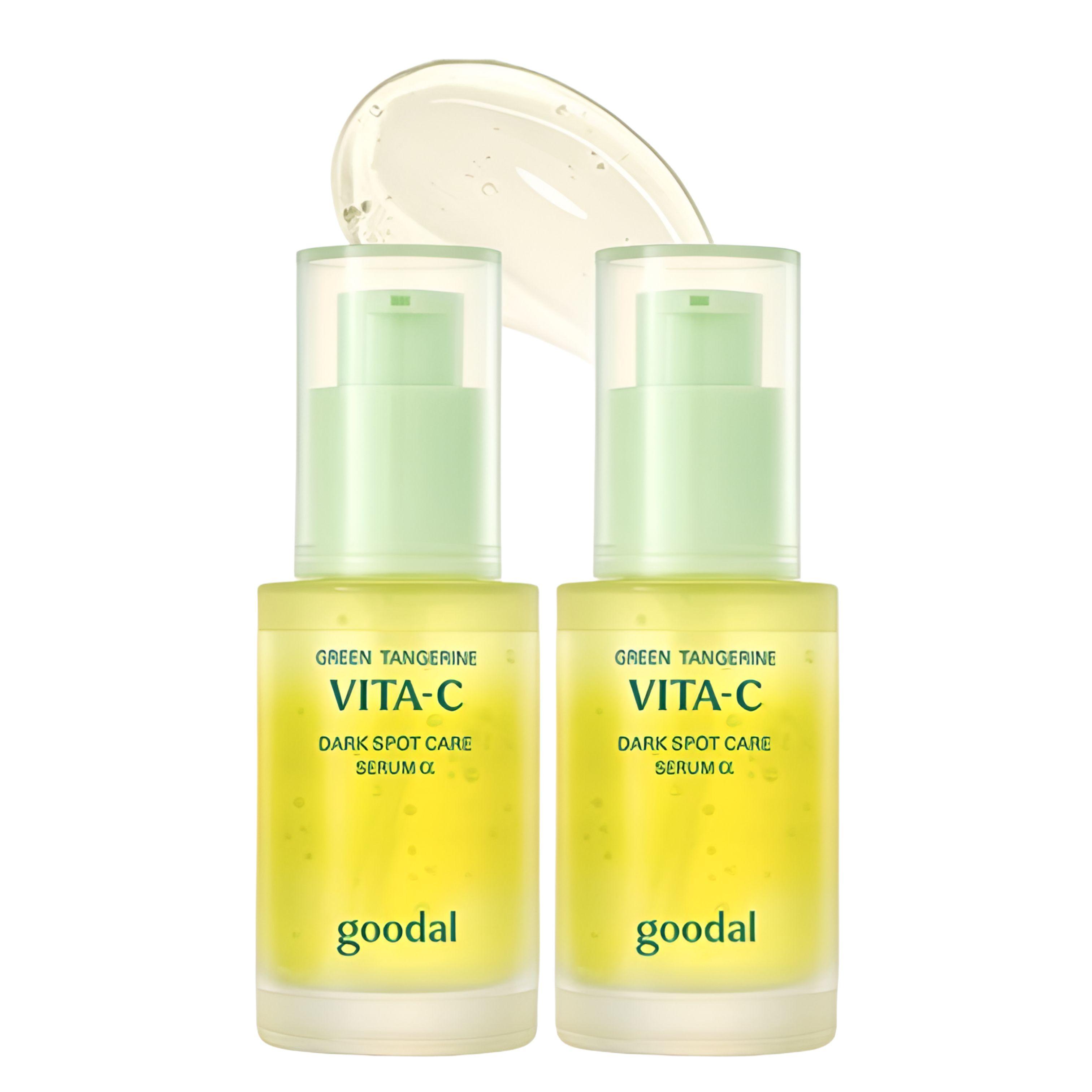 Goodal Green Tangerine Vita C Dark Spot Care Serum Alpha 50 ml + 50 ml (2 Pack)
Goodal Green Tangerine Vita C Dark Spot Care Serum Alpha 50 ml + 50 ml (2 Pack)