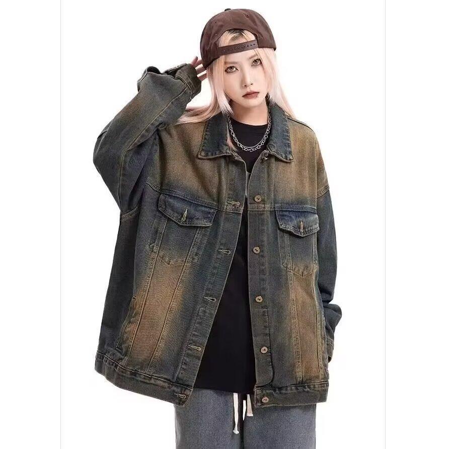 2025 Unisex High Street Washed Distressed Denim Jacket - American Retro Spring/Autumn Collection Double Extra Large синій
2025 Unisex High Street Washed Distressed Denim Jacket - American Retro Spring/Autumn Collection Double Extra Large синій