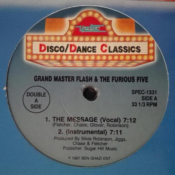 12inch Record GRANDMASTER FLASH & THE FURIOUS FIV - The Message / Rappers Delight SPEC1331 Unidisc 1987 UK Rap & Hip-Hop/R&B Used
12inch Record GRANDMASTER FLASH & THE FURIOUS FIV - The Message / Rappers Delight SPEC1331 Unidisc 1987 UK Rap & Hip-Hop/R&B Used