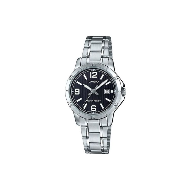 Casio Standard Series Date Display Casual Quartz Movement Stainless Steel Strap Watch Women watches Black LTP-V004D-1B2UDF Black Dial
Casio Standard Series Date Display Casual Quartz Movement Stainless Steel Strap Watch Women watches Black LTP-V004D-1B2UDF Black Dial