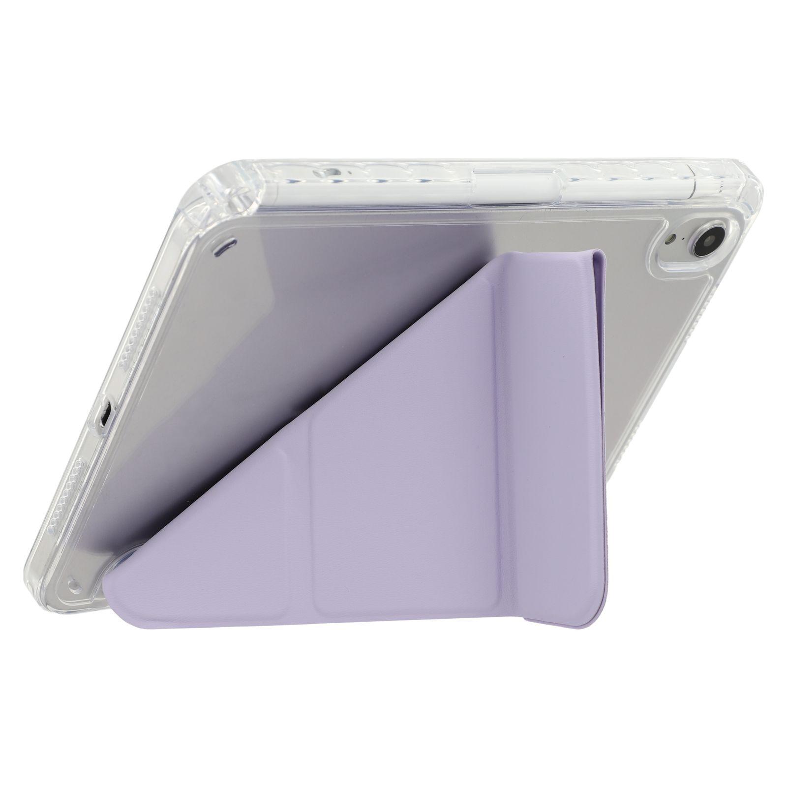 For iPad mini (2024)/(2021) Case Origami Stand PU Leather Clear Back Tablet Cover Purple
For iPad mini (2024)/(2021) Case Origami Stand PU Leather Clear Back Tablet Cover Purple