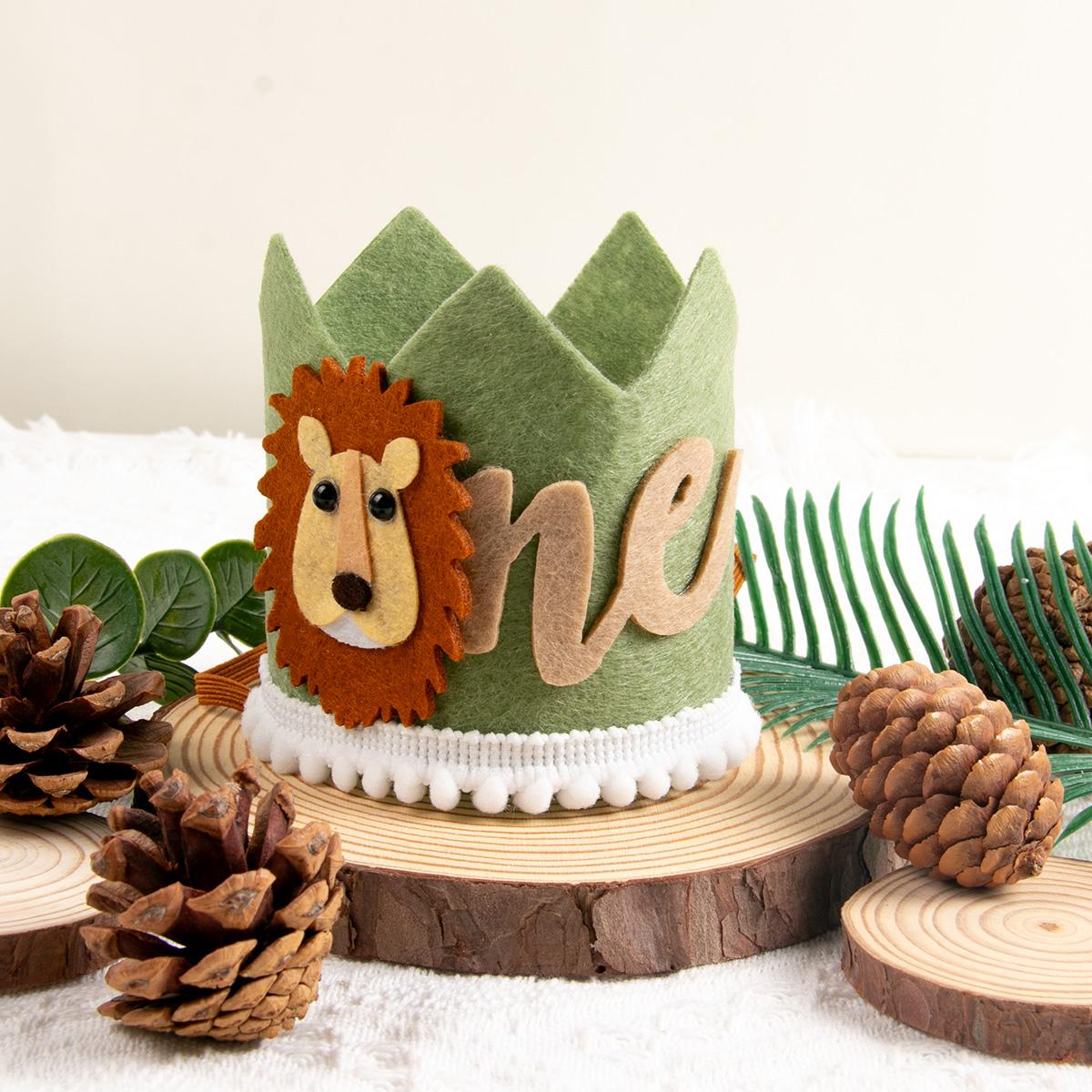 1Pc Jungle Safari Kids Baby ONE 1 Year Old Birthday Party Crown Photo Prop Lion Crown Headband Baby Shower Wild One Party Hat
1Pc Jungle Safari Kids Baby ONE 1 Year Old Birthday Party Crown Photo Prop Lion Crown Headband Baby Shower Wild One Party Hat
