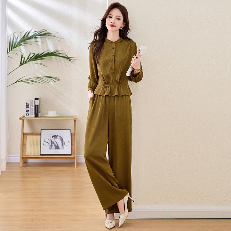 2025 Women s Spring Fashion Set: Stand-Up Collar Jacket & Wide Leg Pants XL 120-130 jin
2025 Women s Spring Fashion Set: Stand-Up Collar Jacket & Wide Leg Pants XL 120-130 jin