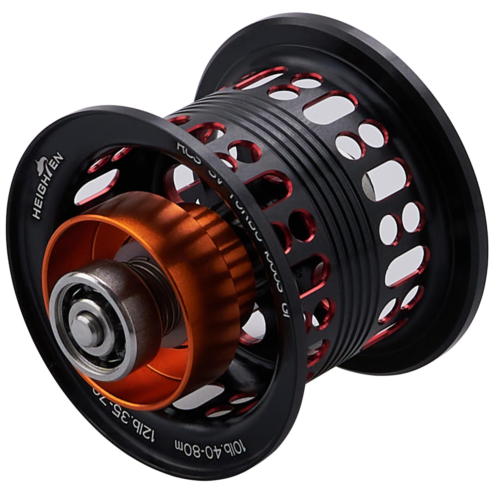 HEIGHTEN Reel Spool BOOST 2 Stage Movable Daiwa Bait Reel Replacement Spool with Bearing Steez/Zillion/Ryoga/Moazan/Silver Wolf (Black & Red) (715)
HEIGHTEN Reel Spool BOOST 2 Stage Movable Daiwa Bait Reel Replacement Spool with Bearing Steez/Zillion/Ryoga/Moazan/Silver Wolf (Black & Red) (715)