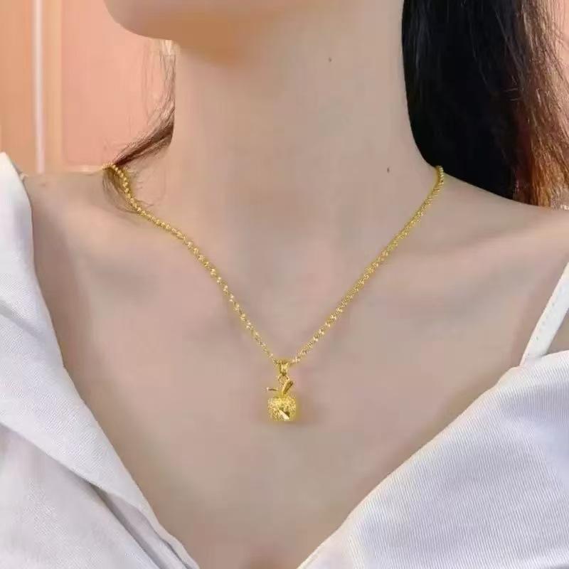 Gold Apple Pendant Necklace: Women s Luxury Creative Design Versatile Clavicle Chain Gift
Gold Apple Pendant Necklace: Women s Luxury Creative Design Versatile Clavicle Chain Gift
