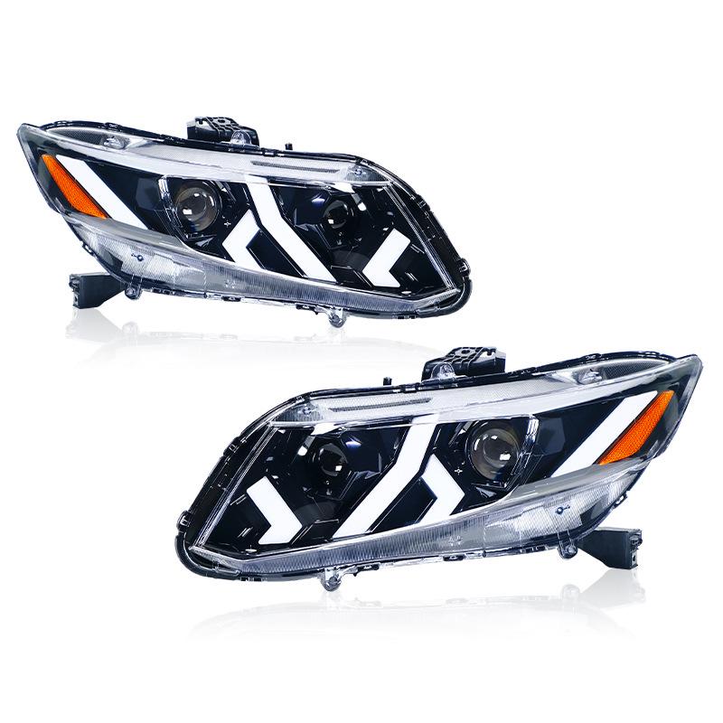 12th-15th Gen Honda Civic Headlight Assembly: Lamborghini Style LED DRL with Flowing Light Lens 2 pieces/set
12th-15th Gen Honda Civic Headlight Assembly: Lamborghini Style LED DRL with Flowing Light Lens 2 pieces/set