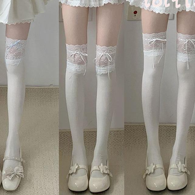 Шкарпетки Mu Ruan Lolita з мереживом до коліна з бантом із блакитної стрічки shanks, one size синій
Шкарпетки Mu Ruan Lolita з мереживом до коліна з бантом із блакитної стрічки shanks, one size синій