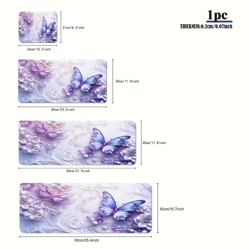 VIKAMA Beautiful Butterfly Mouse Pad Purple Desktop Mat Non-Slip Waterproof Pad Mouse Gaming Pad Desktop Carpet Desk Mat 30X60CM
VIKAMA Beautiful Butterfly Mouse Pad Purple Desktop Mat Non-Slip Waterproof Pad Mouse Gaming Pad Desktop Carpet Desk Mat 30X60CM