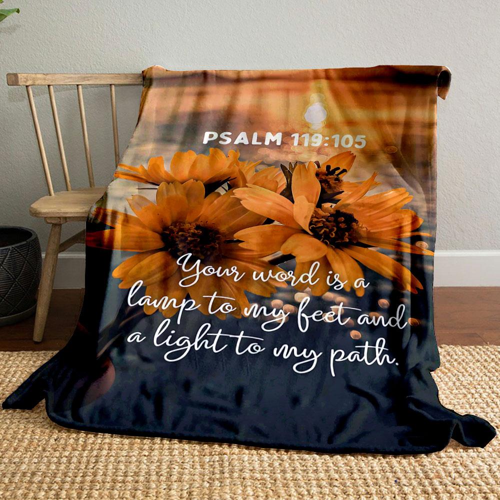 Psalm 119:105 Sunset Floral Blanket Printed Blanket for Living Room Bed Couch lunch break Soft Cozy Blanket for Friend s festival Gift 80cm x 120cm
Psalm 119:105 Sunset Floral Blanket Printed Blanket for Living Room Bed Couch lunch break Soft Cozy Blanket for Friend s festival Gift 80cm x 120cm