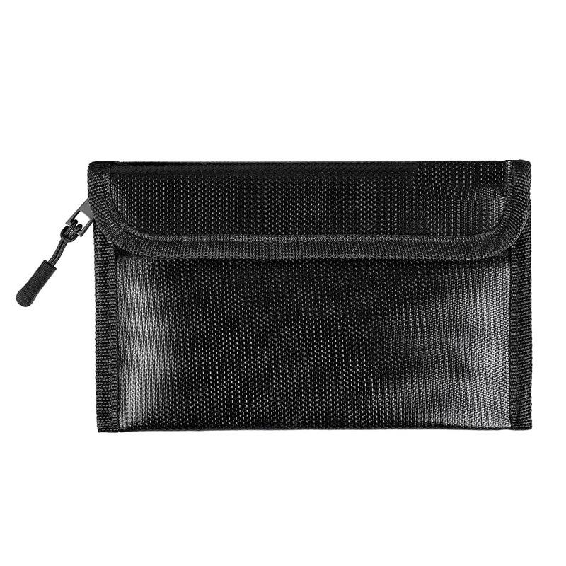 Fireproof Waterproof Document Pouch Zipper Closure Cash Earphone Storage Bag with Sticky Strip Home Organization Storage Bag 20x13cm чорний
Fireproof Waterproof Document Pouch Zipper Closure Cash Earphone Storage Bag with Sticky Strip Home Organization Storage Bag 20x13cm чорний