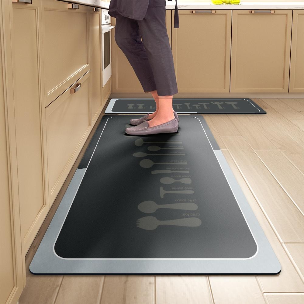 Kitchen Floor Mats Soft Waterproof Non-slip Bathroom Entrance Foot Mats Household Long Strip Carpet Water-absorbent Floor Mats 40cmx60cm 1pc
Kitchen Floor Mats Soft Waterproof Non-slip Bathroom Entrance Foot Mats Household Long Strip Carpet Water-absorbent Floor Mats 40cmx60cm 1pc
